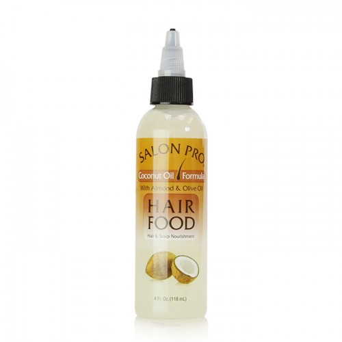 Salon Pro Hair Food Coconut Oil w/ Almond & Olive Oil (4 oz)